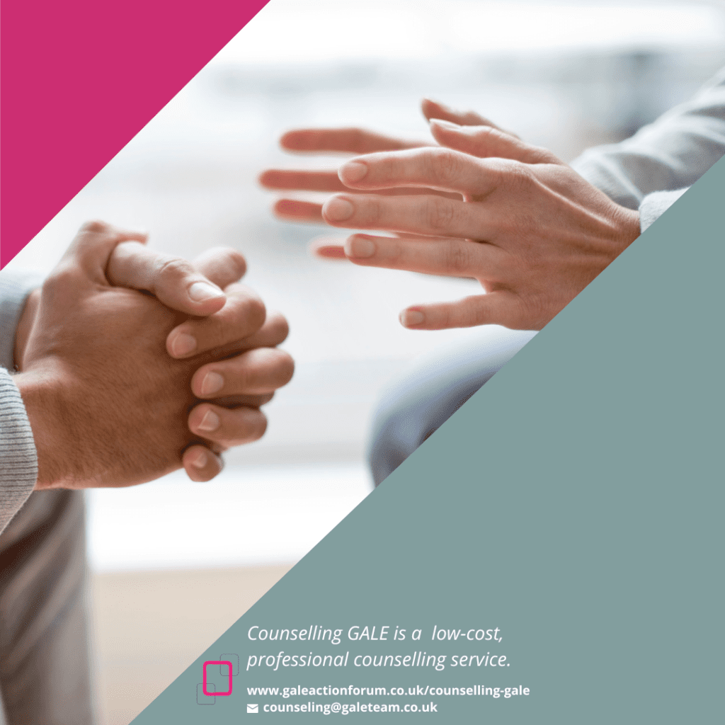 close up of hands at a counselling session