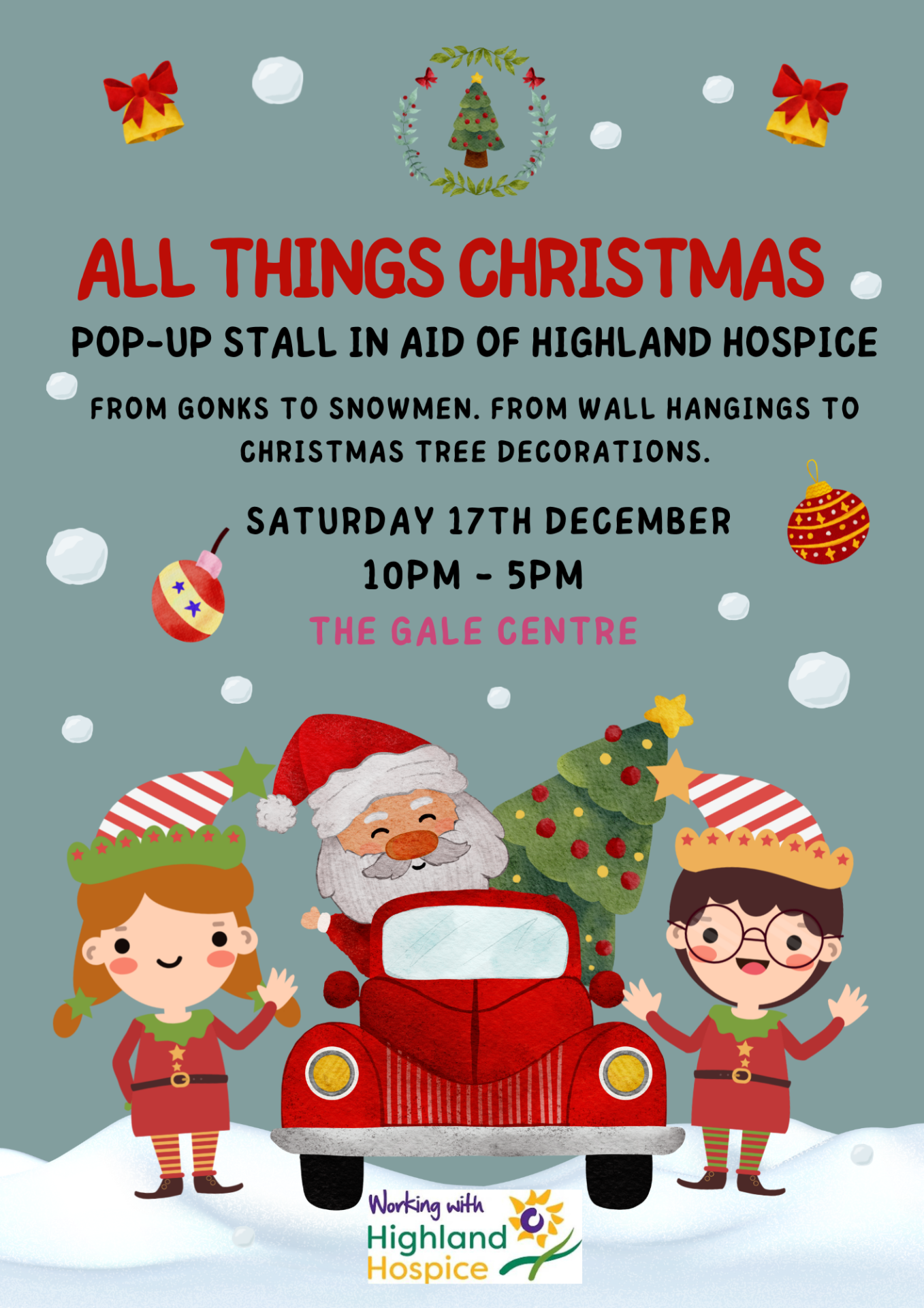 Highland Hospice Table Top Sale