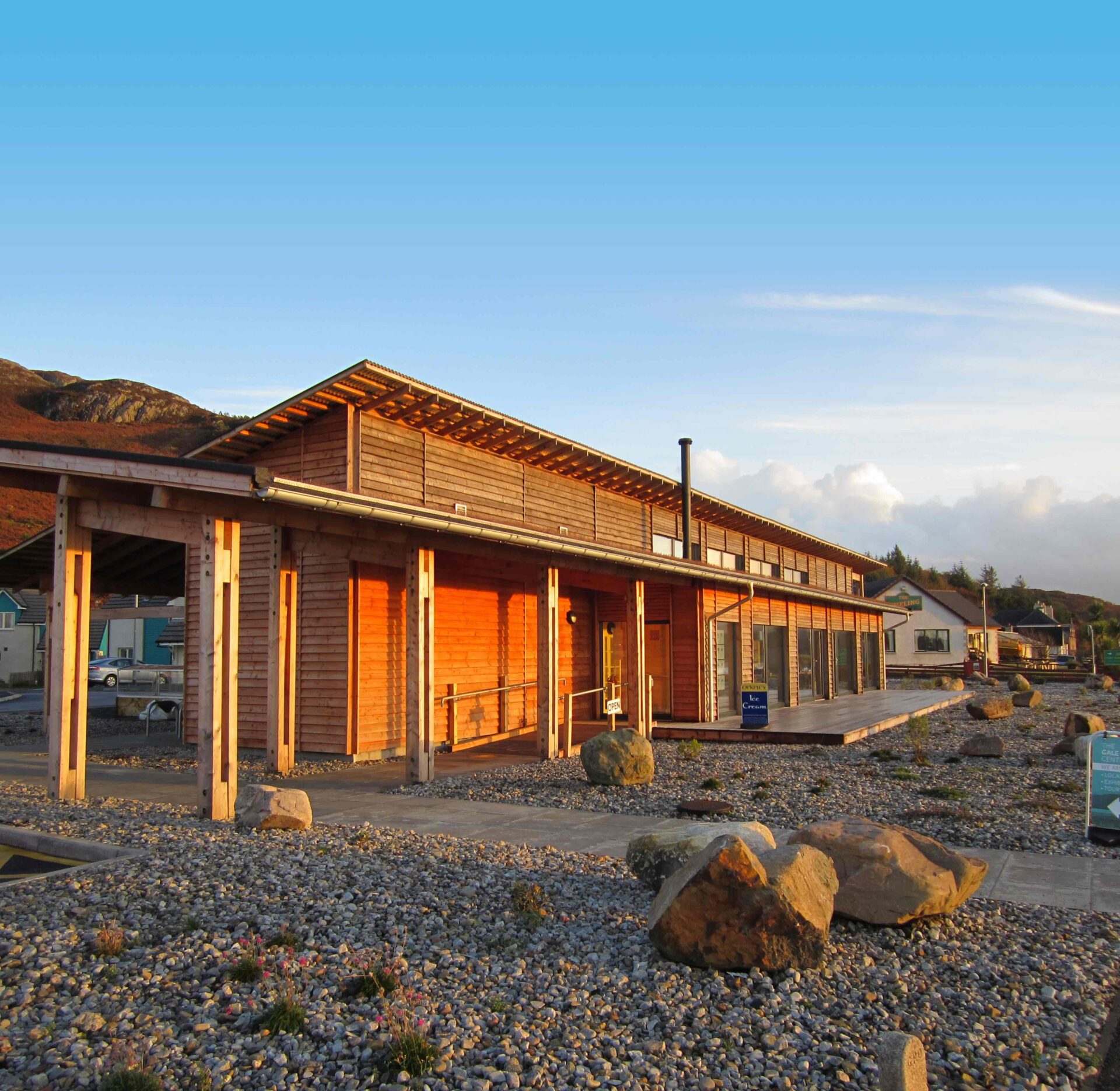 The GALE Centre and The Shieling in the background
