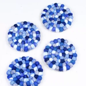 Finisterre Blue Pebble Coaster