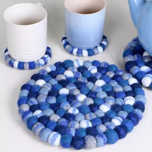 Finisterre Blue Pebble Trivet