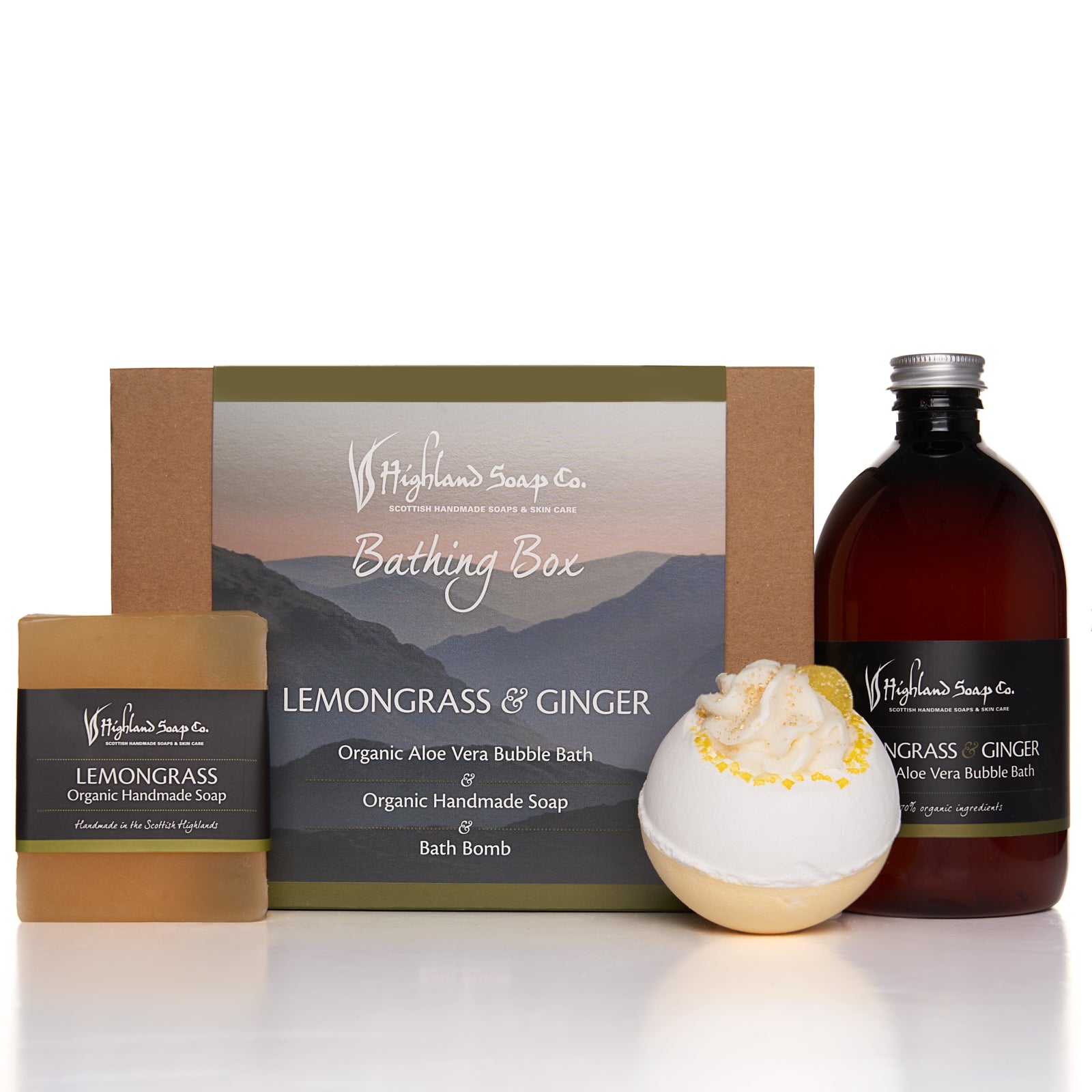 Lemon and Ginger Bathing Box