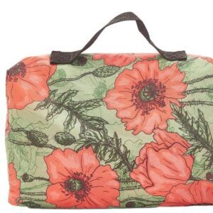 Eco Chic Foldable Picnic Blanket Poppies