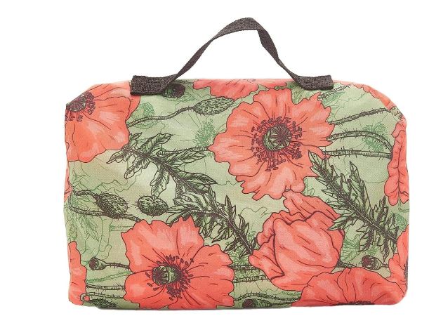 Eco Chic Foldable Picnic Blanket Poppies