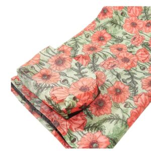 Eco Chic Foldable Picnic Blanket Poppies