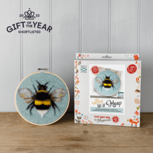 Bee in a Hoop Needle Felting Kit