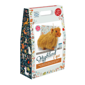 Highland Cow Needle Felting Kit