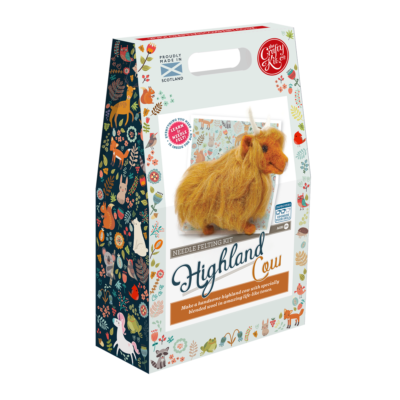 Highland Cow Needle Felting Kit