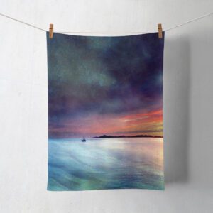 Fishing the Little Minch Cotton Tea Towel