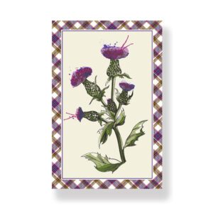 Couthie Wild Thistle Tea Towel