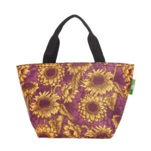 Eco Chic Lightweight Foldable Lunch Bag Sunflower