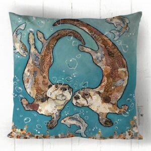 Dawn Maciocia Humble W'otter L'otter Bubbles Cushion