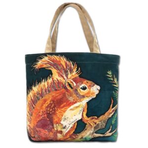 Dawn Maciocia Wee Red Squirrel Tote Bag