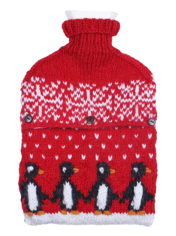 Hot Water Bottle Christmas Penguin