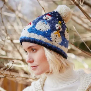 Snowman Christmas Bobble Beanie