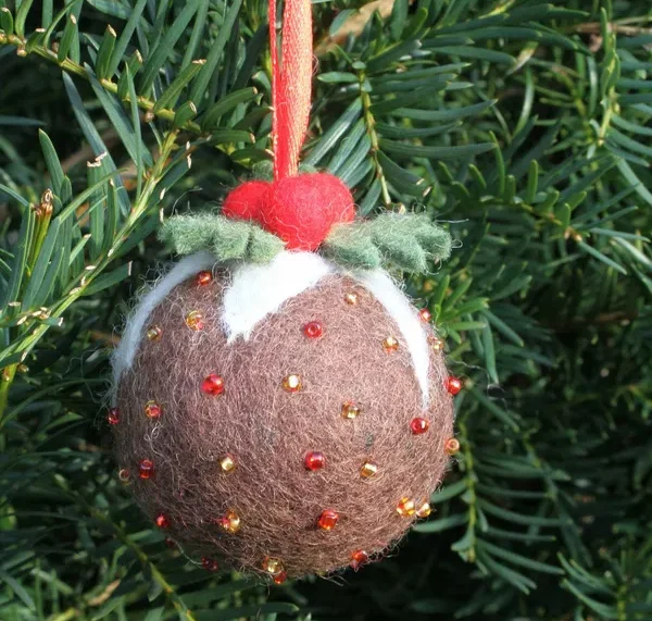 Christmas Pudding Tree Decoration