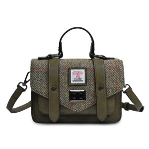 The Mini Satchel - Chestnut Herringbone