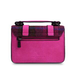 The Medium Satchel - Chestnut and Blue Tartan