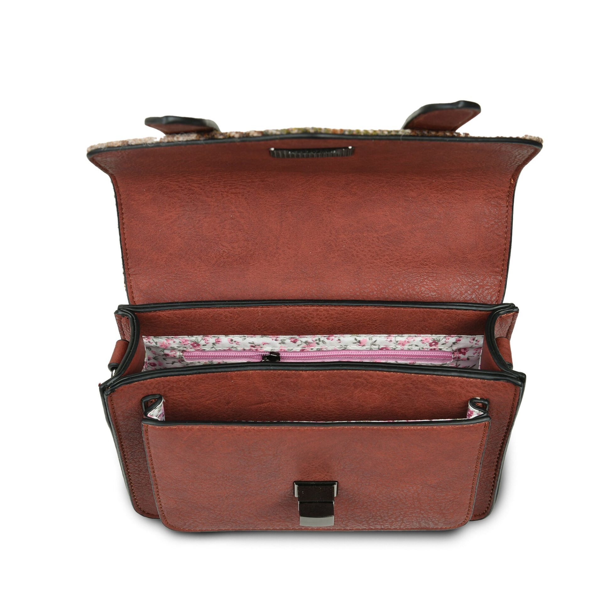 The Mini Satchel - Chestnut Tartan