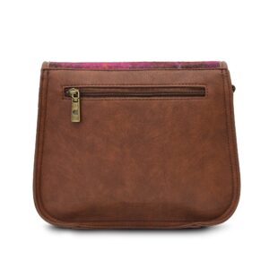 The Saddle Bag - Fuchsia Tartan