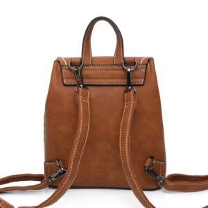 The Mini Jura Backpack - Chestnut Herringbone