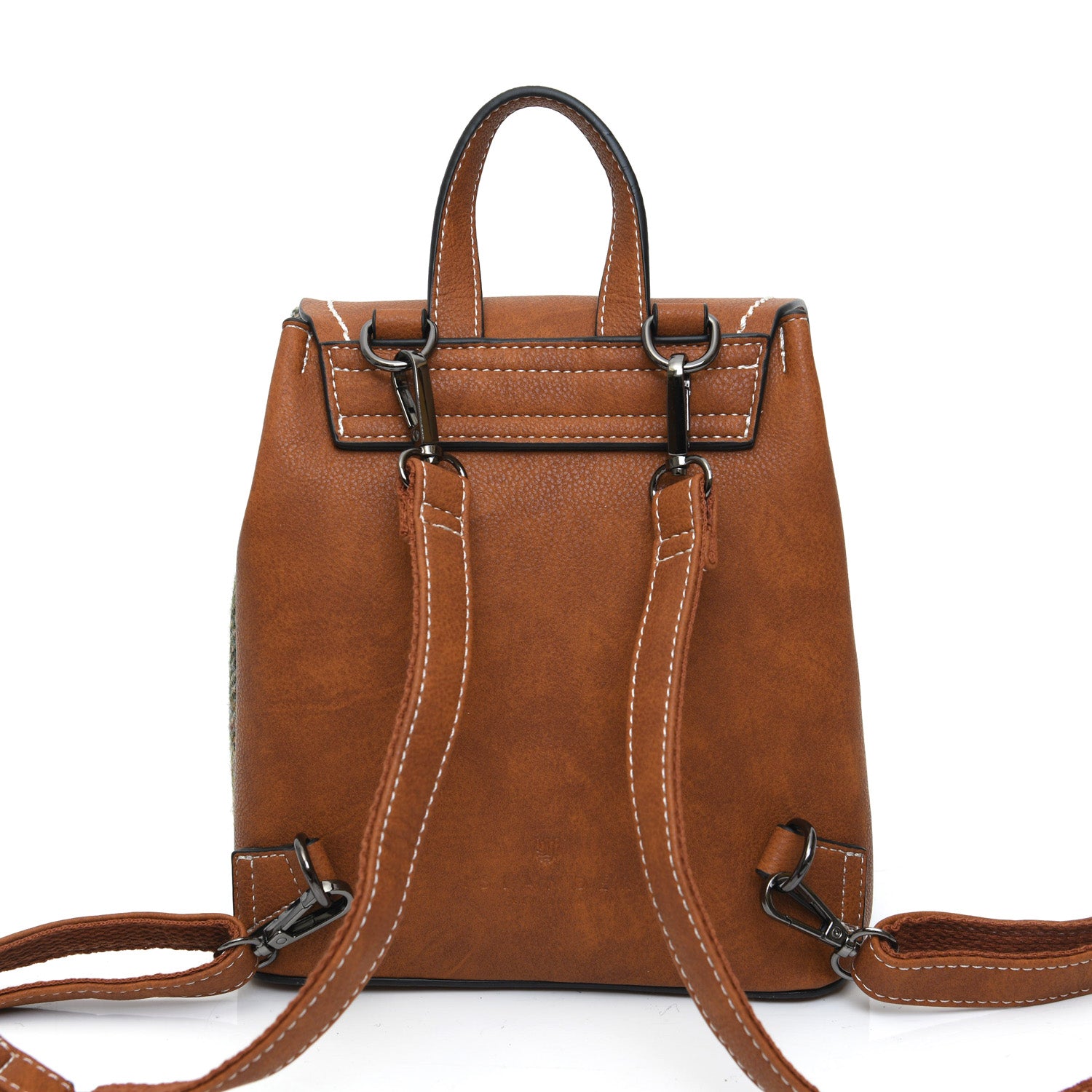 The Mini Jura Backpack - Chestnut Herringbone