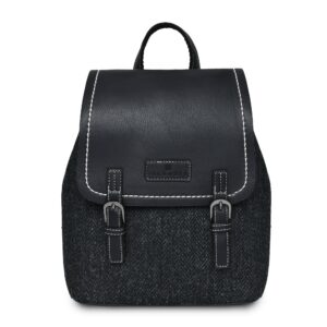 The Jura Backpack - Black Herringbone
