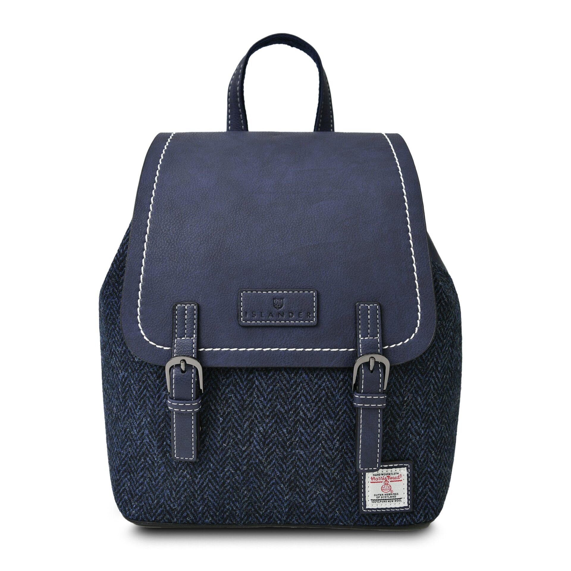 The Jura Backpack - Navy Herringbone