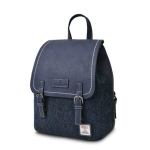 The Jura Backpack - Navy Herringbone
