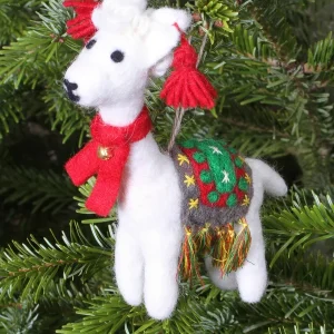 Linda The Llama Christmas Tree Decoration