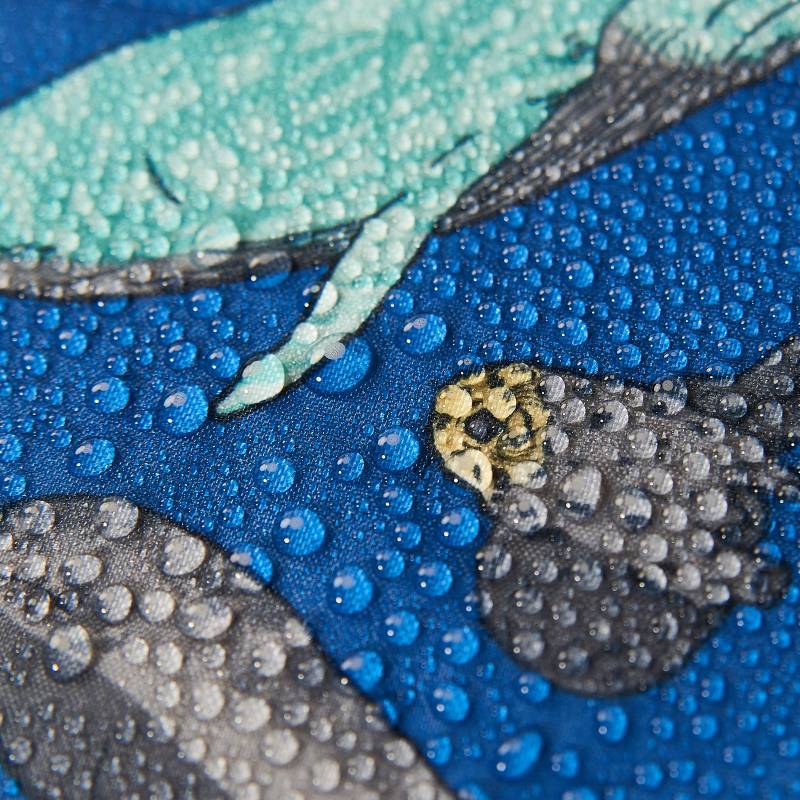 Eco Chic Lightweight Foldable Lunch Bag Blue Sea Creatures