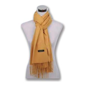 Couthie Plain Mustard Coloured Scarf