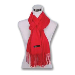 Couthie Plain Coloured Red Scarf