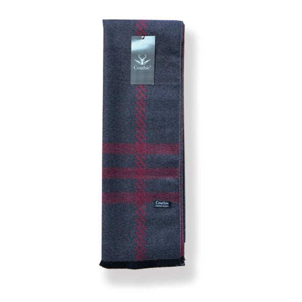 Couthie Scarf Red Stripe