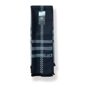 Couthie Scarf Black and Grey