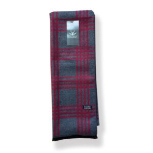 Couthie Scarf Red and Grey