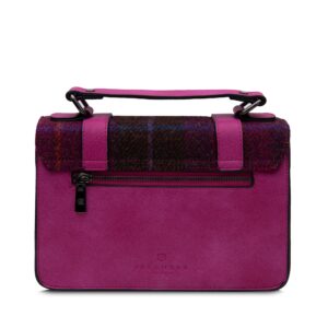 The Medium Satchel - Fuchsia Tartan