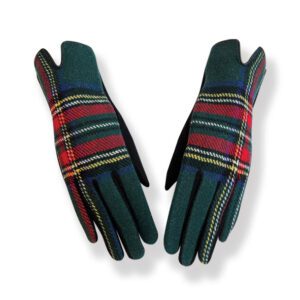 Couthie Green Tartan Gloves