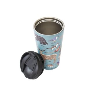Eco Chic Thermal Coffee Cup Olive Woodland