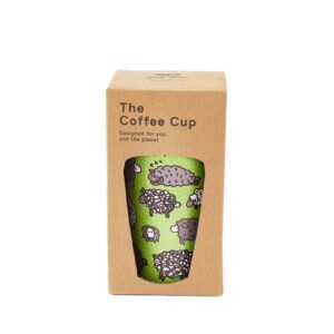 Eco Chic Thermal Coffee Cup Green Sheep