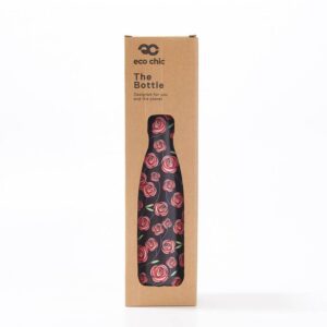 Eco Chic Thermal Bottle Black Macintosh Rose