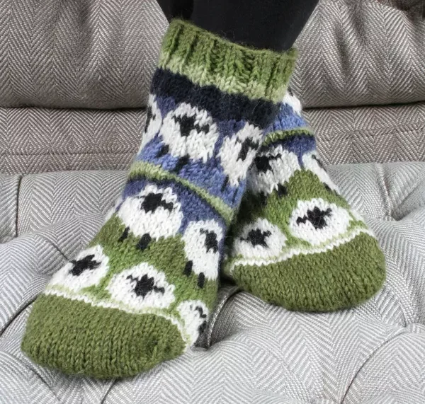 Sofa Socks Flock of Sheep