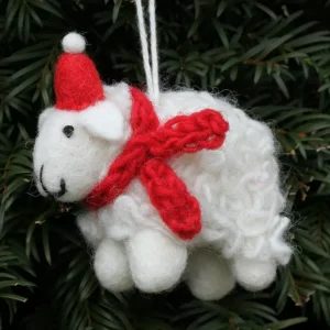 Cosy Sheep Christmas Tree Decoration