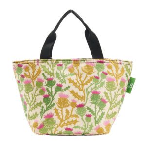 Eco Chic Lightweight Foldable Lunch Bag Beige Thistle