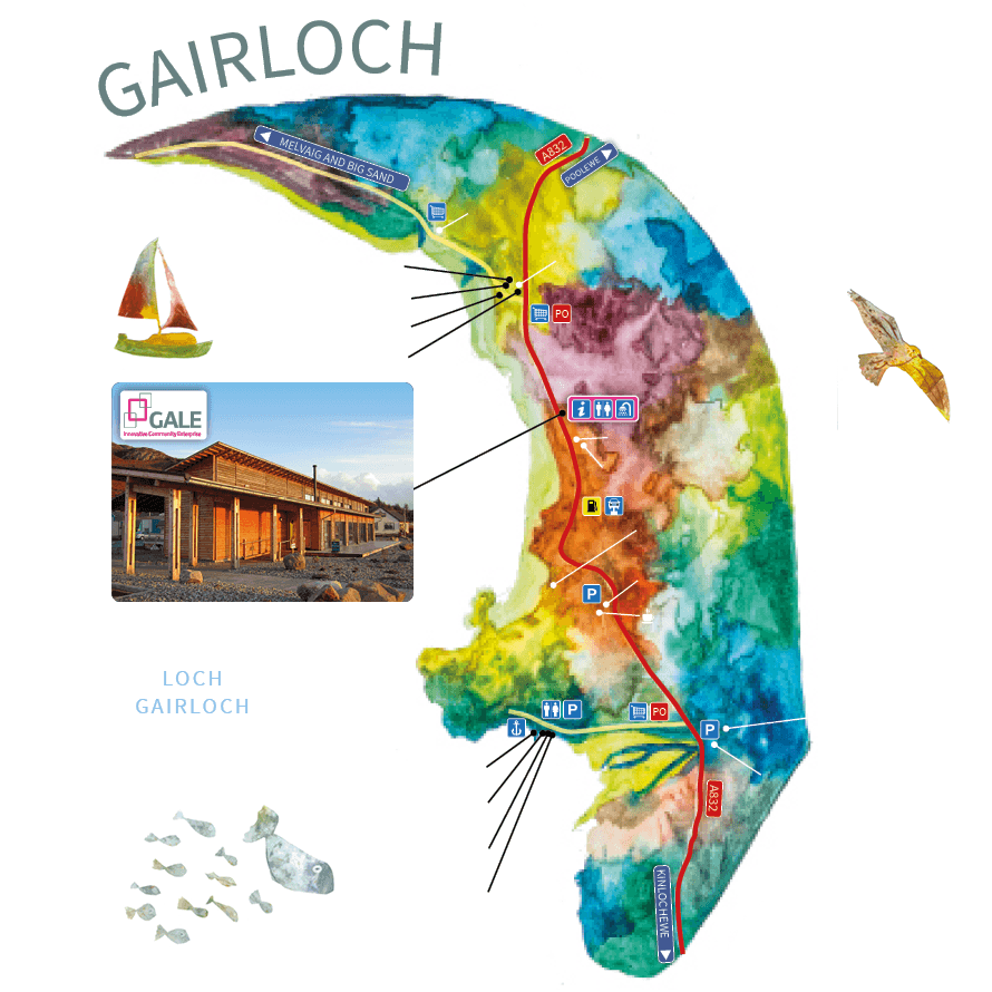 Gairloch Tourist Map