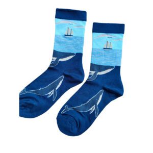 Whale and Boat Bamboo Socks
