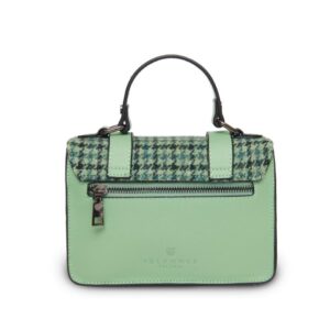 The Mini Satchel - Green Dogtooth