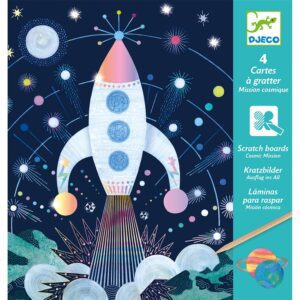 Djeco Scratch Board : Cosmic Mission