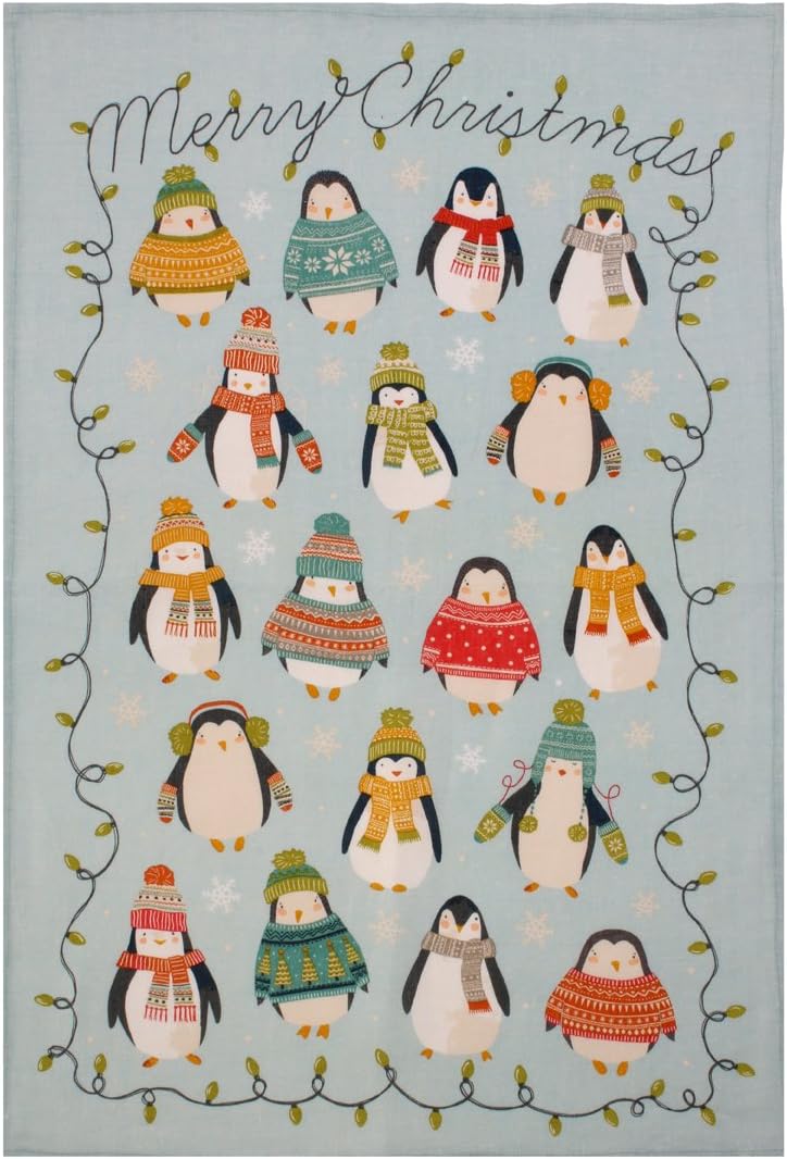 Ulster Weavers Cotton Tea Towel - Penguin Lights