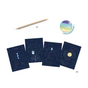 Djeco Scratch Board : Cosmic Mission 3